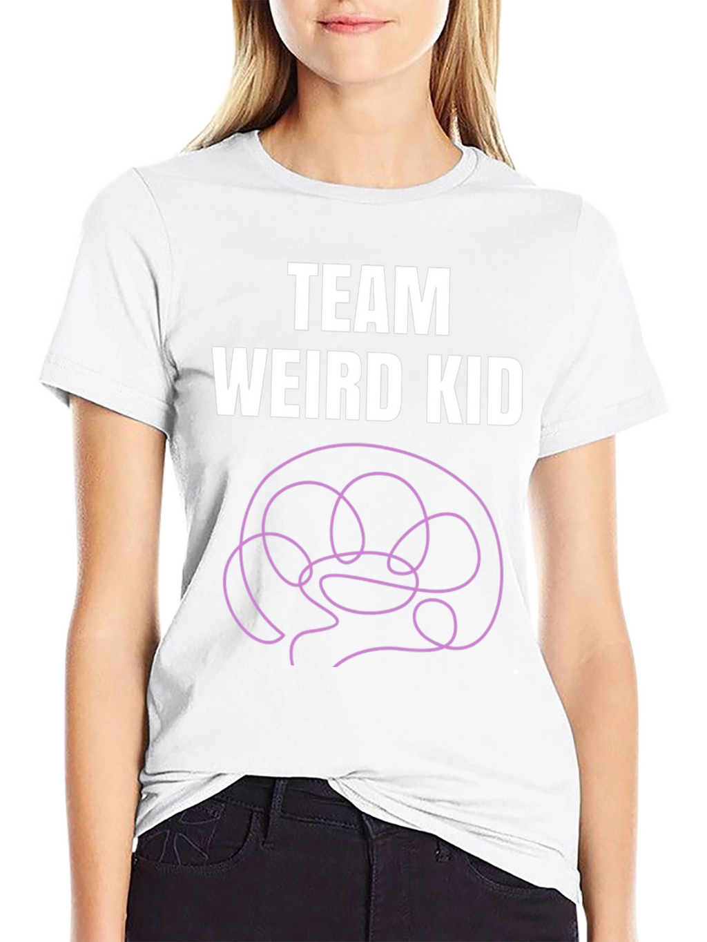 Team Weird Kid T-Shirt - Funny Brain Tee
