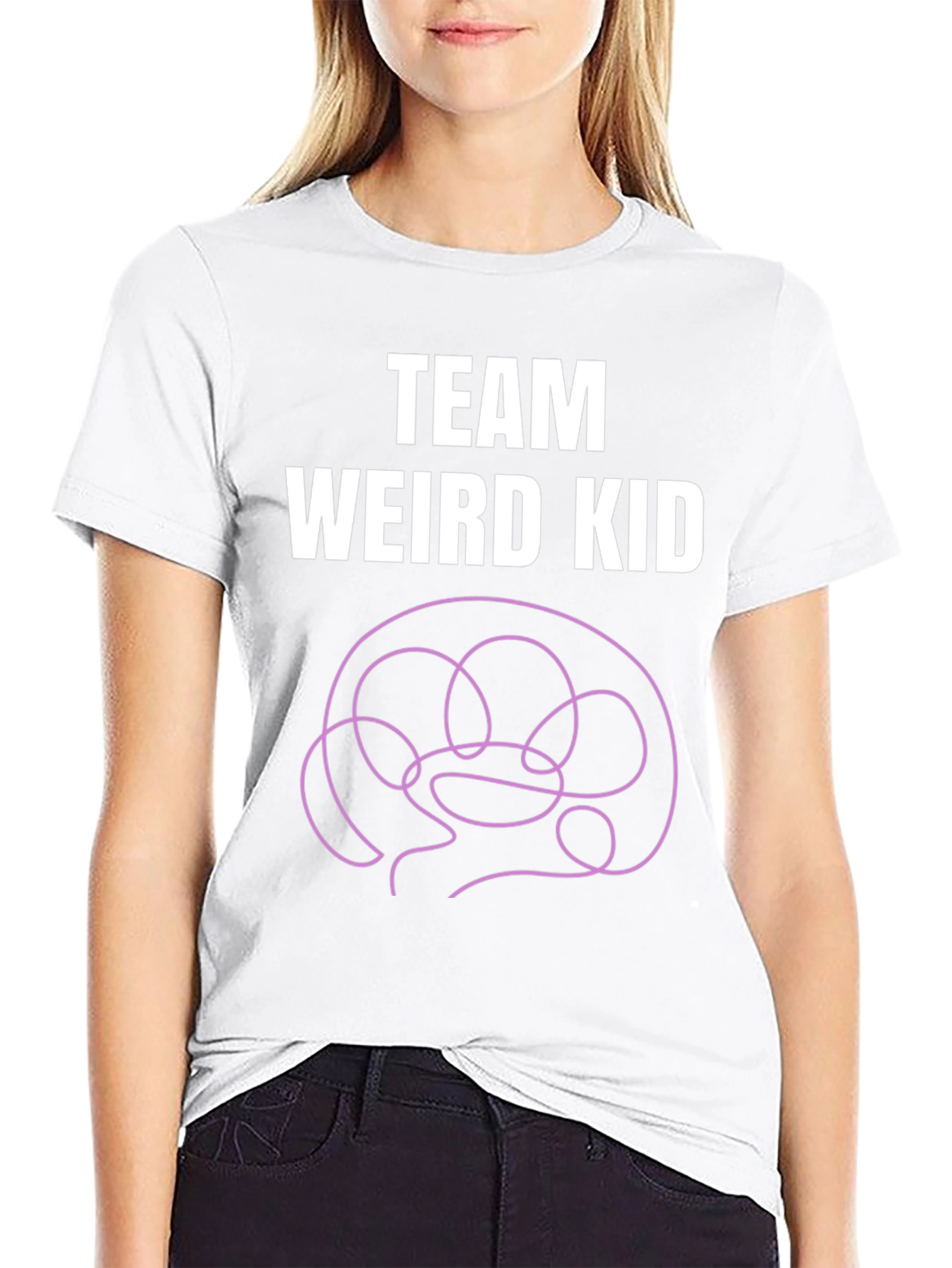 Team Weird Kid T-Shirt - Funny Brain Tee