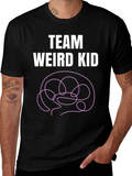 Team Weird Kid T-Shirt - Funny Brain Tee