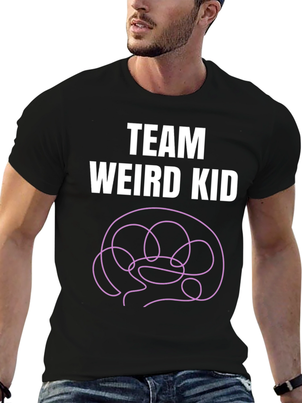 Team Weird Kid T-Shirt - Funny Brain Tee