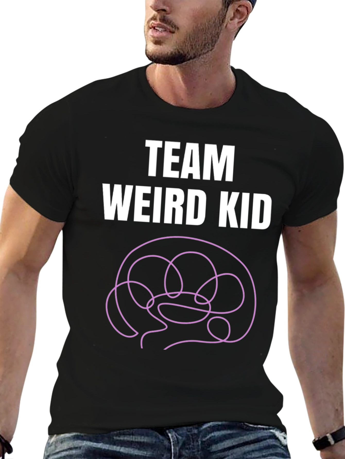 Team Weird Kid T-Shirt - Funny Brain Tee
