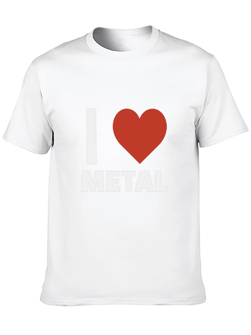 I Heart Metal Graphic Tee - Black Cotton T-Shirt