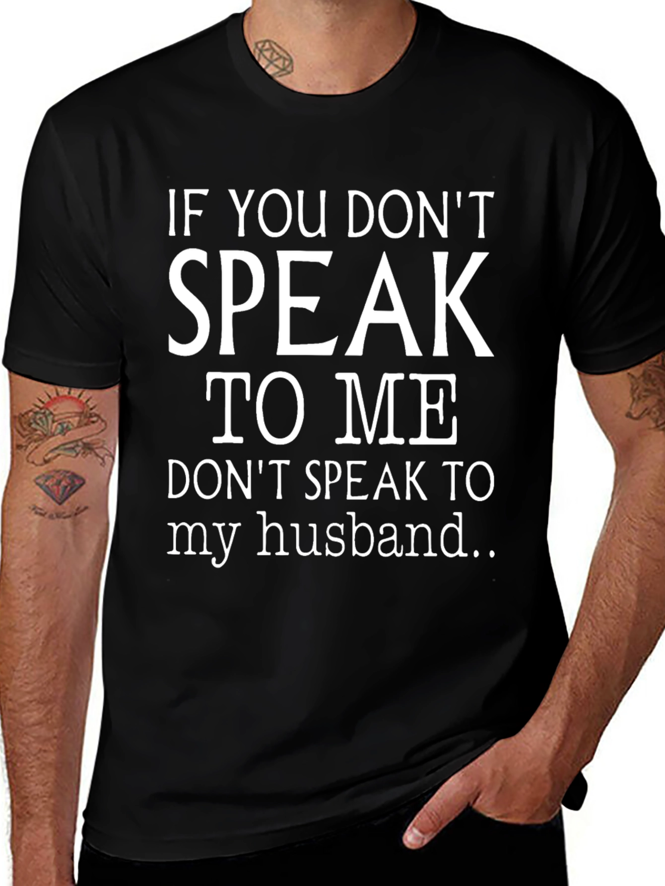 Funny Wife Husband Protection T-Shirt