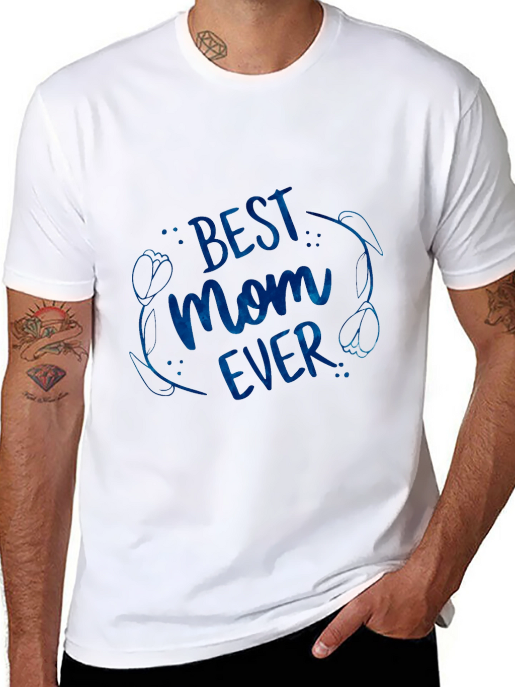 Best Mom Ever Graphic Tee - Black