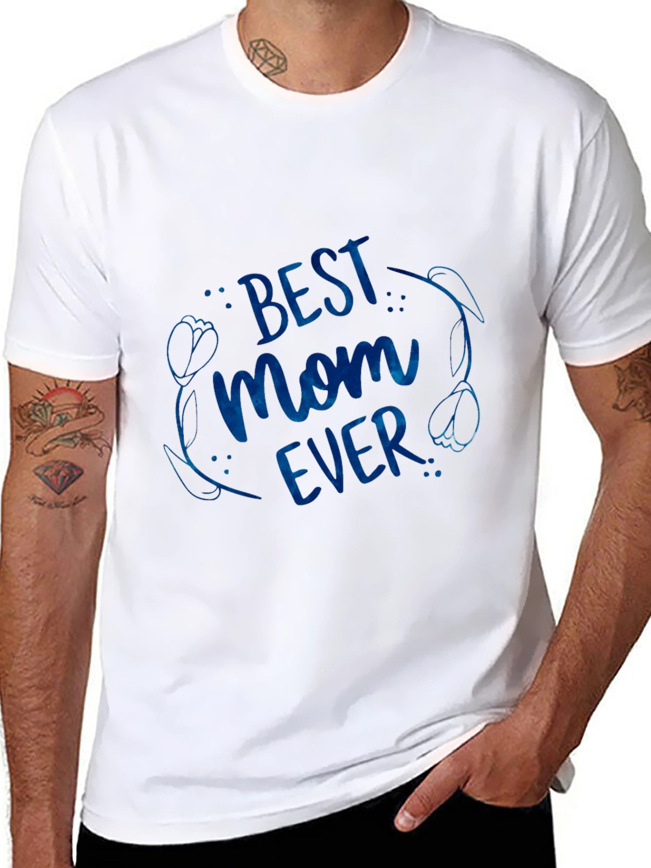 Best Mom Ever Graphic Tee - Black
