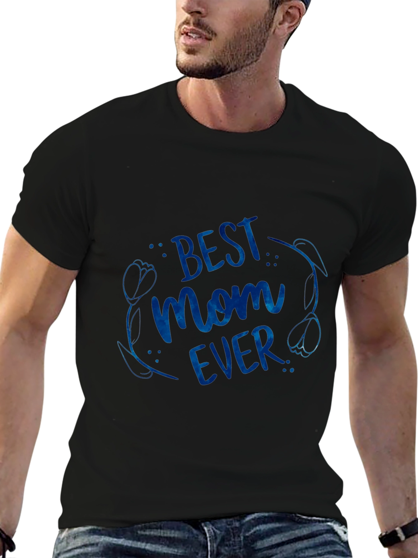Best Mom Ever Graphic Tee - Black