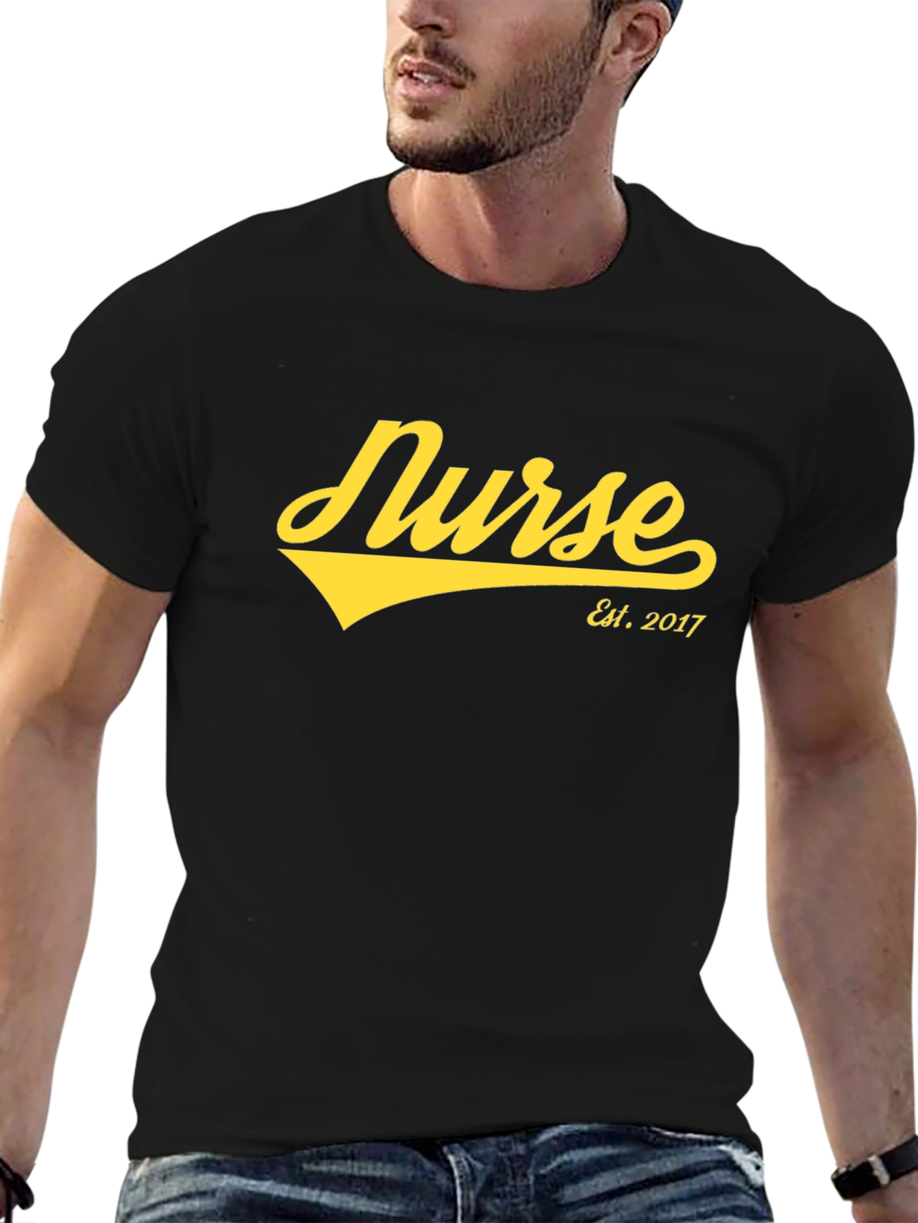 Nurse Est. 2017 Black T-Shirt