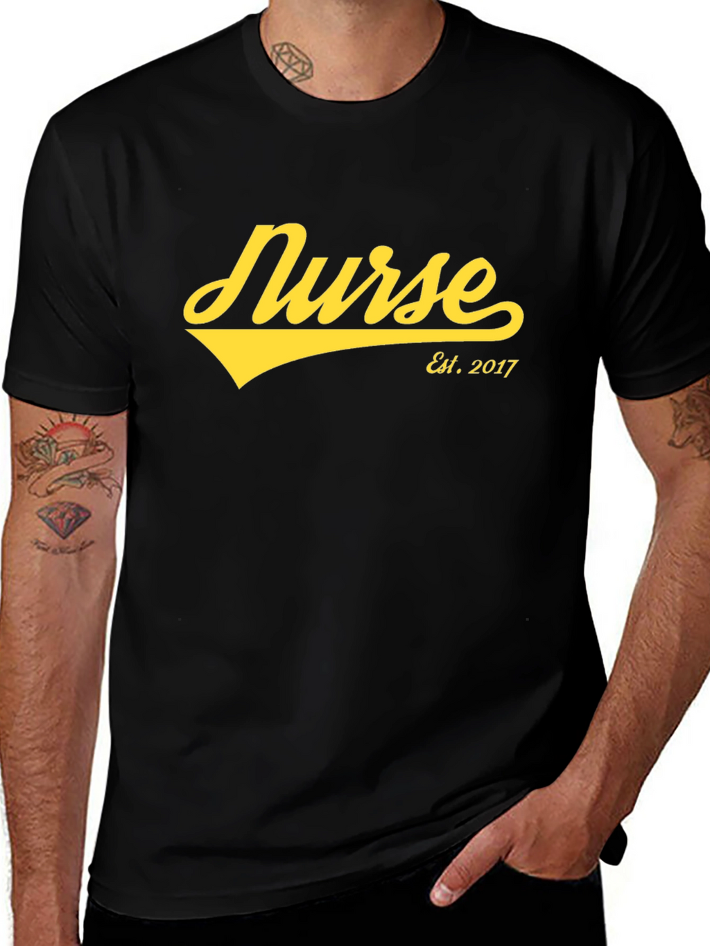 Nurse Est. 2017 Black T-Shirt