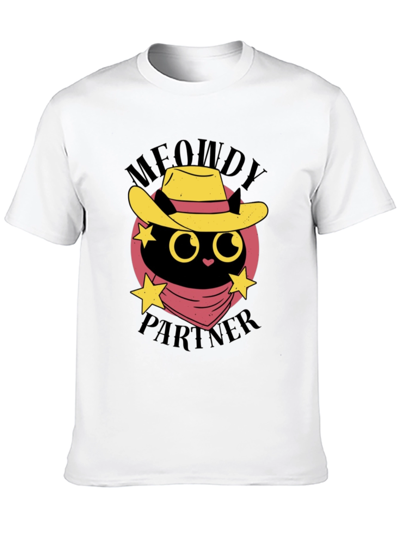 Meowdy Partner Black Cat T-Shirt
