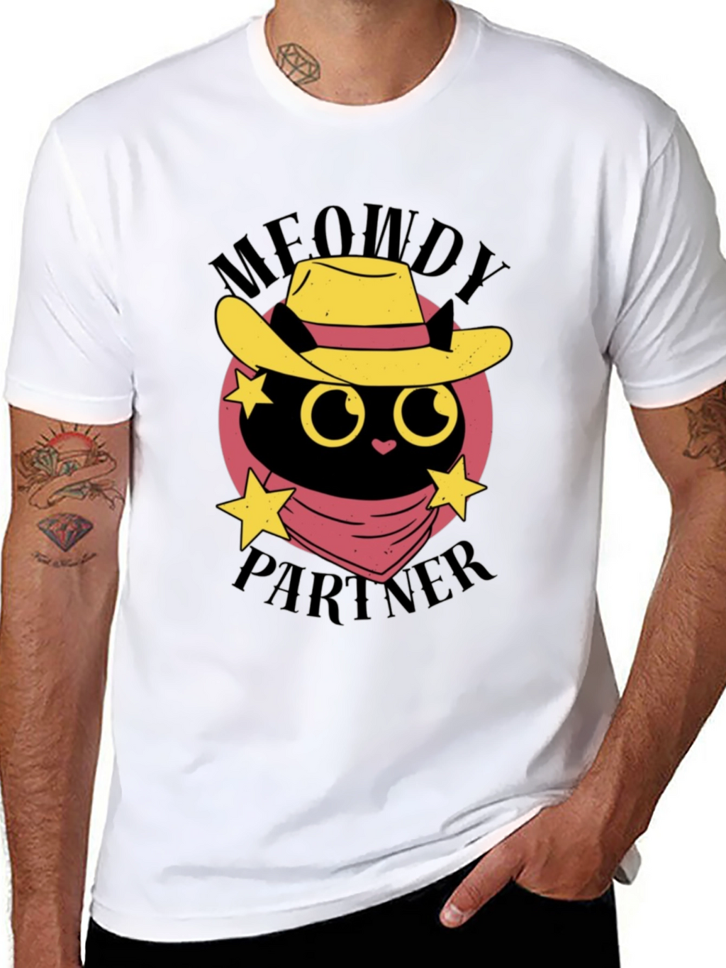 Meowdy Partner Black Cat T-Shirt