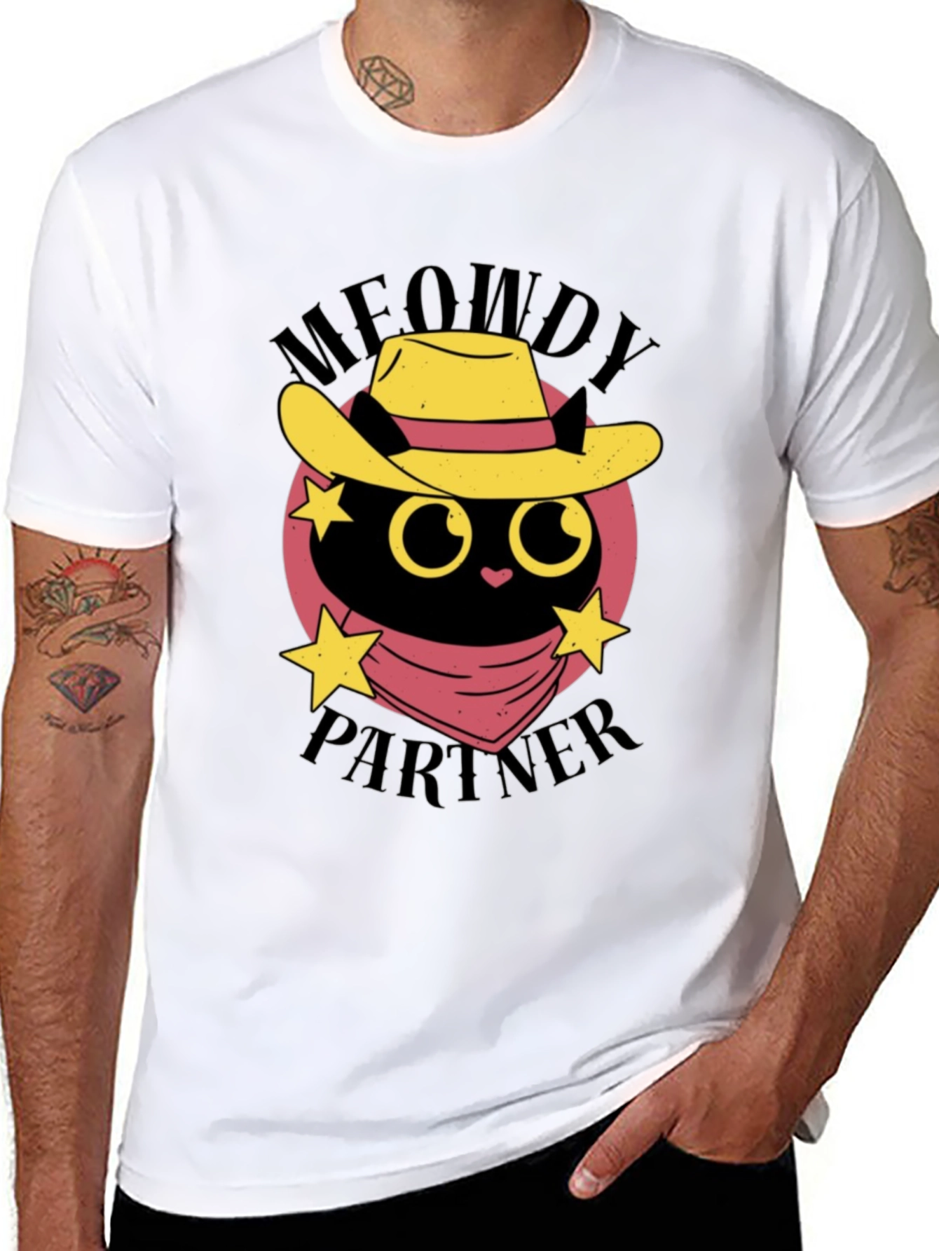 Meowdy Partner Black Cat T-Shirt