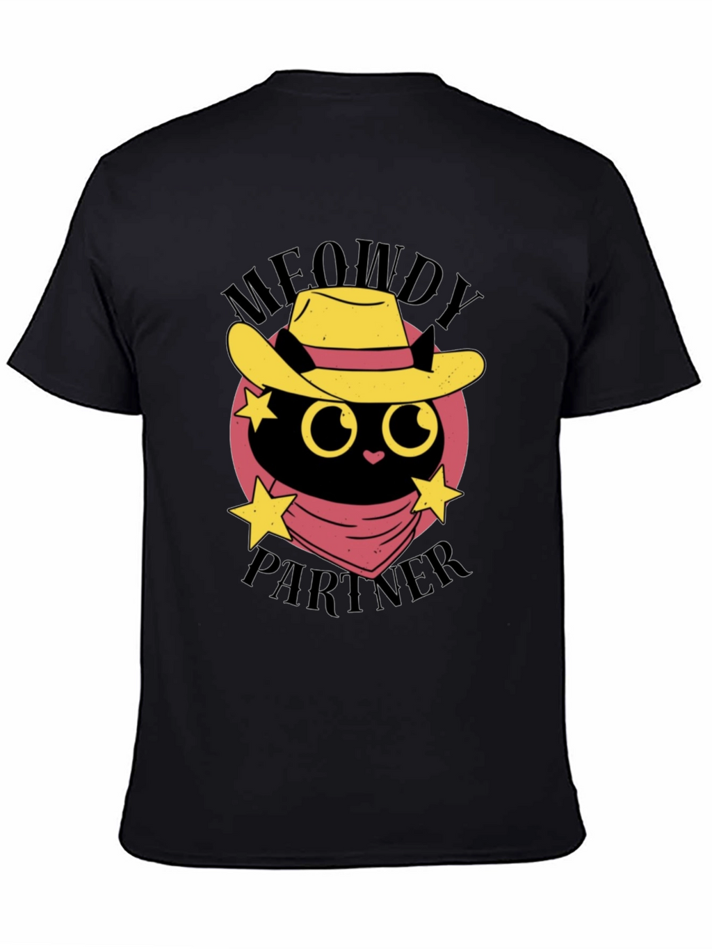 Meowdy Partner Black Cat T-Shirt