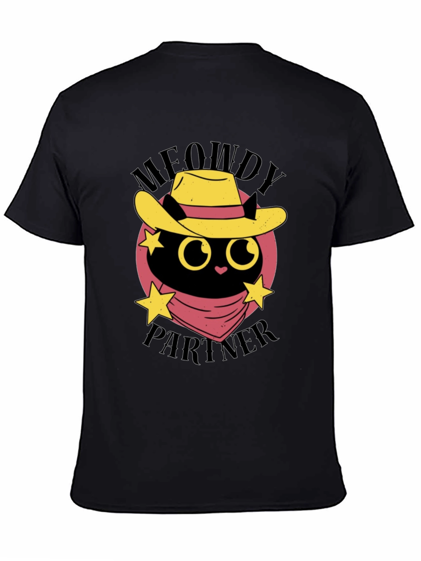 Meowdy Partner Black Cat T-Shirt