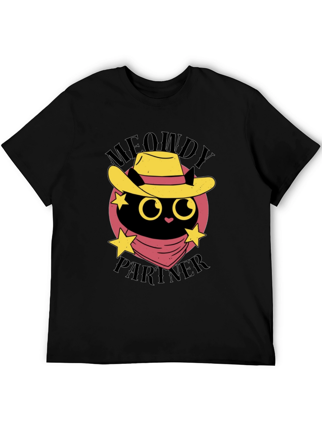 Meowdy Partner Black Cat T-Shirt