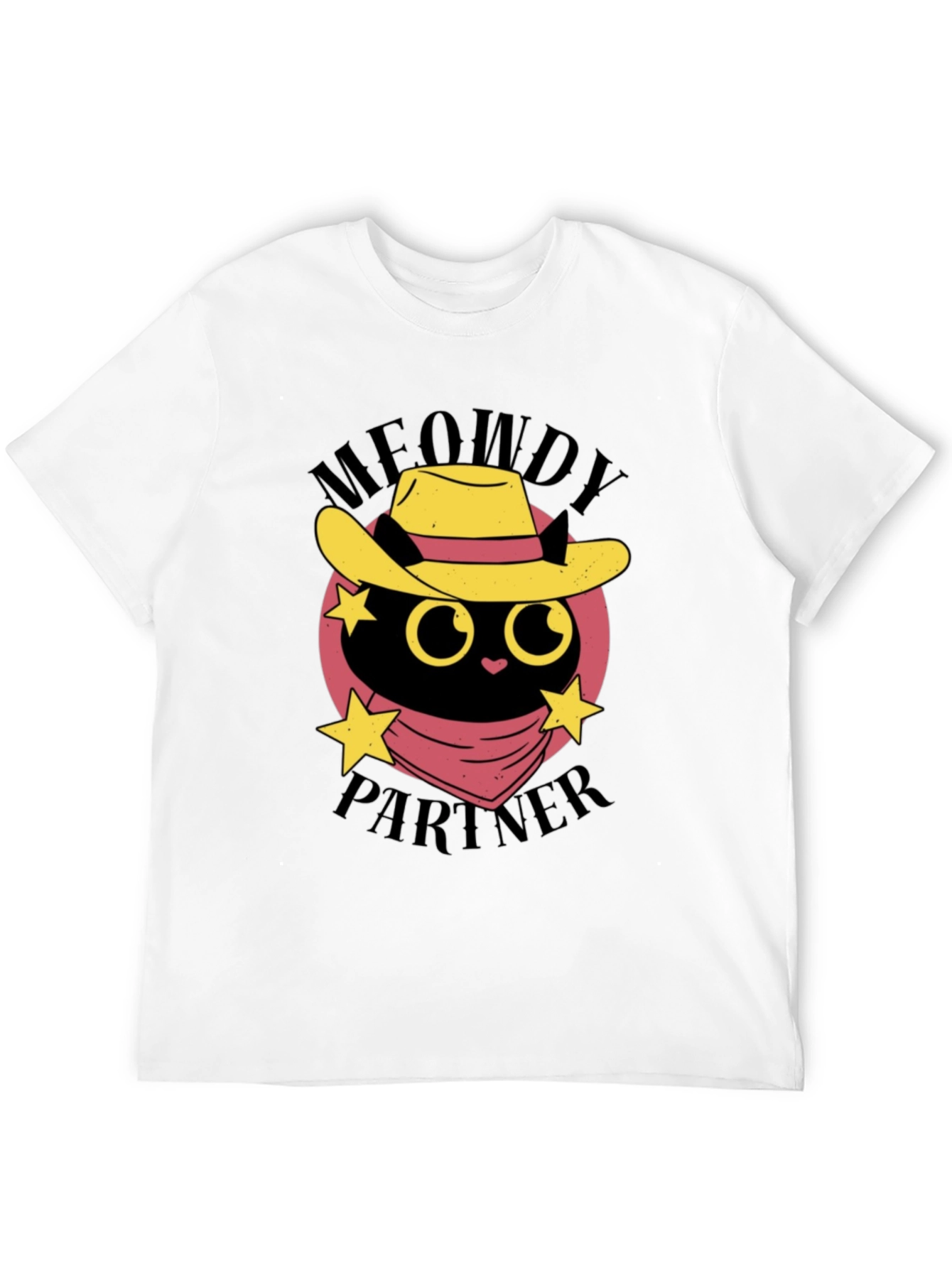Meowdy Partner Black Cat T-Shirt