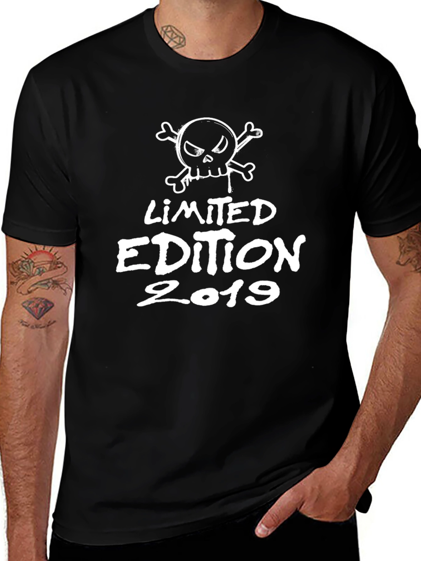 Limited Edition 2019 Skull Graphic Black T-Shirt