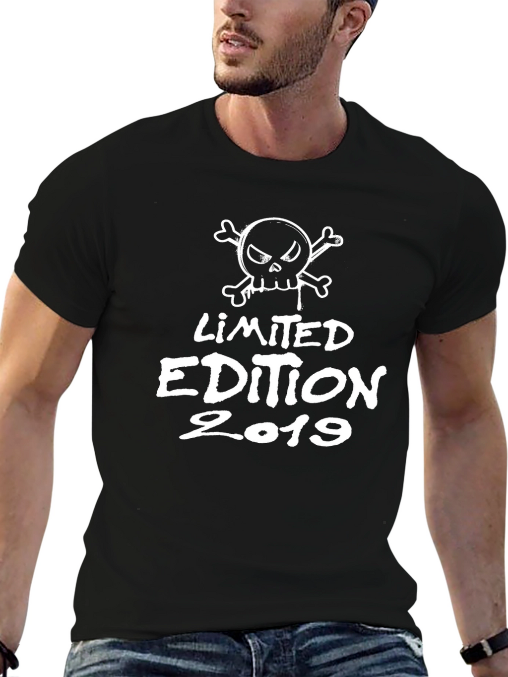 Limited Edition 2019 Skull Graphic Black T-Shirt