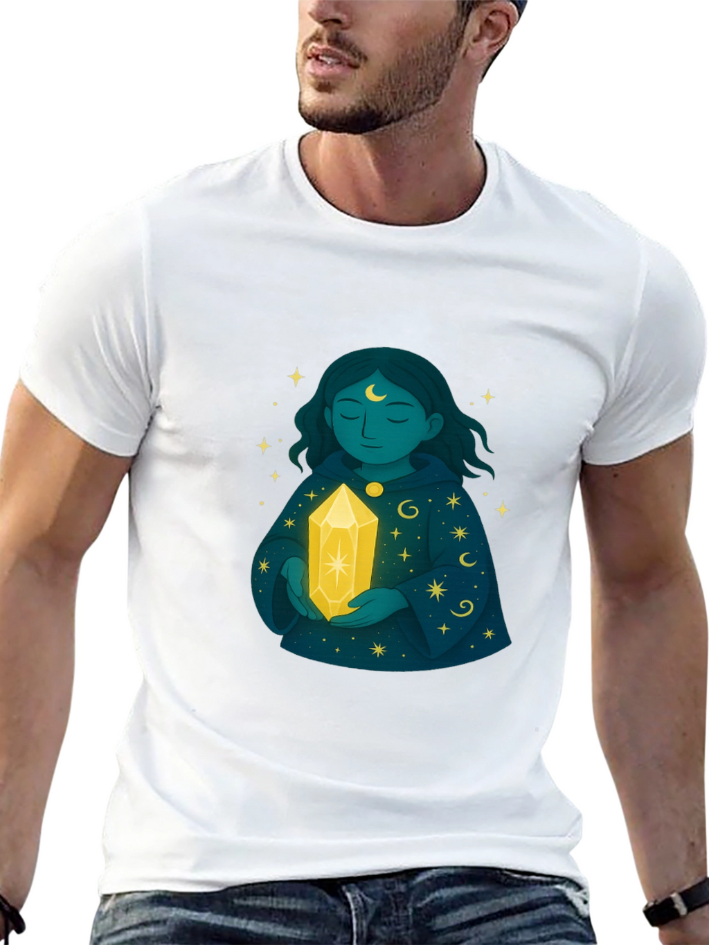 Mystic Woman Crystal Black T-Shirt