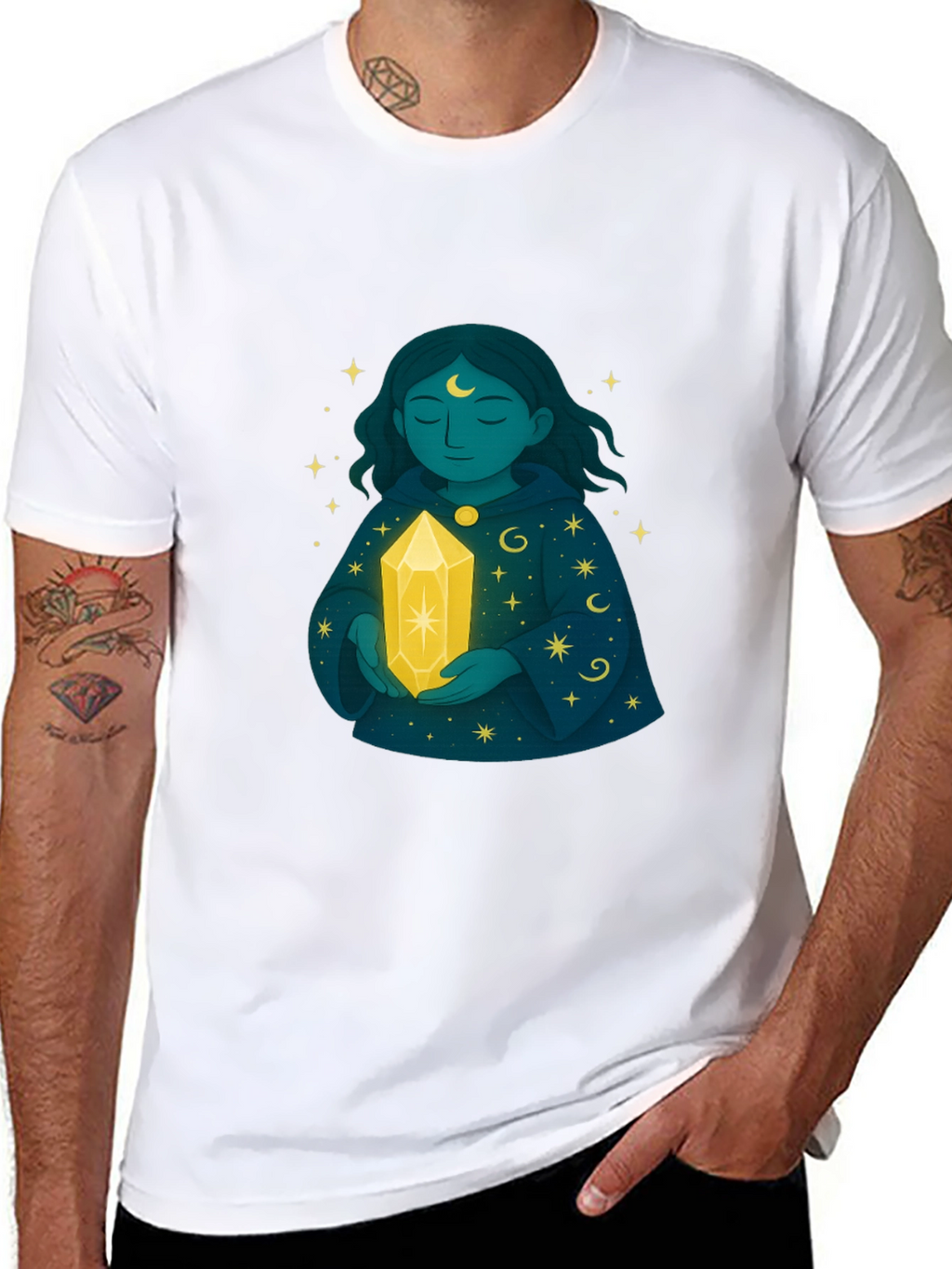 Mystic Woman Crystal Black T-Shirt