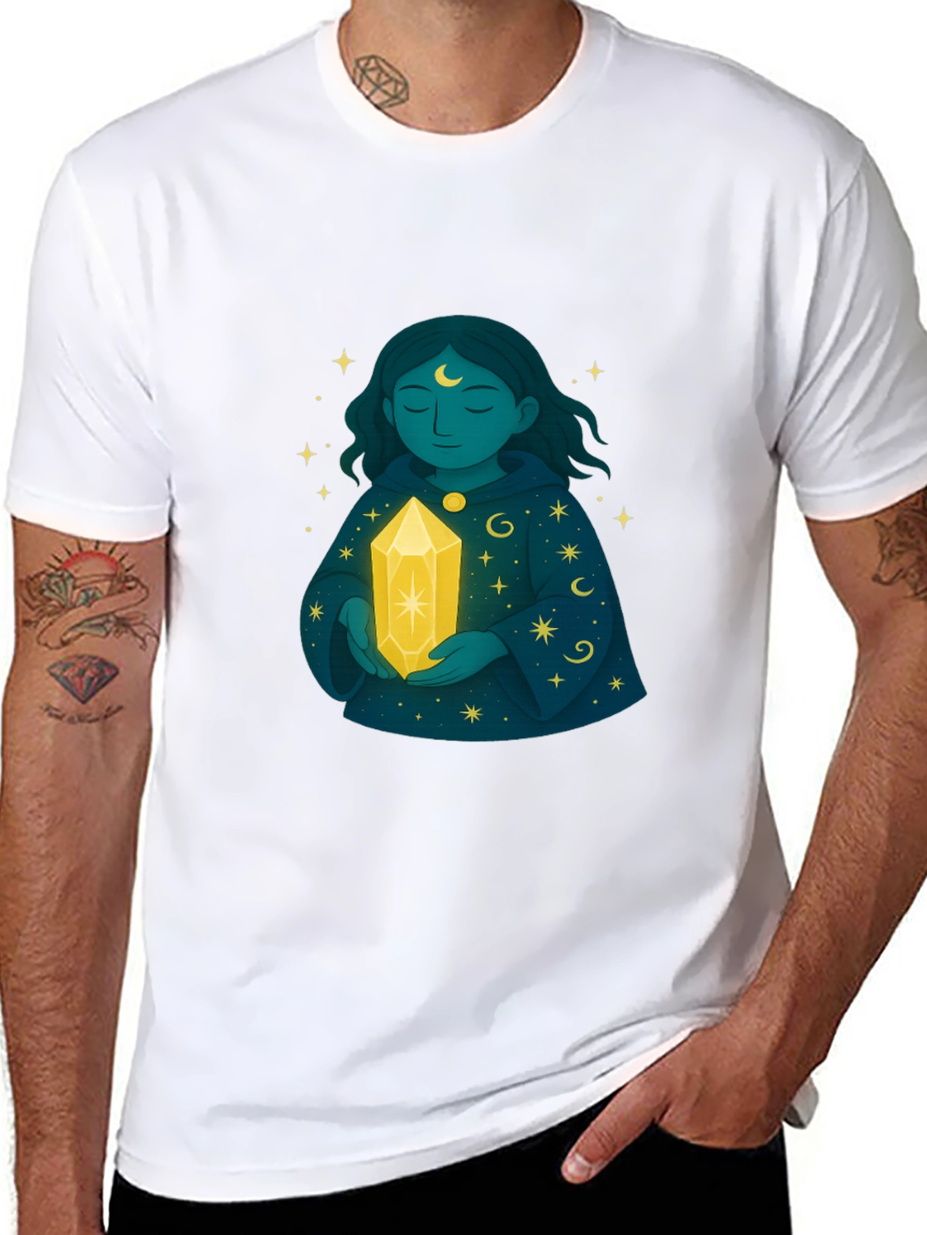 Mystic Woman Crystal Black T-Shirt