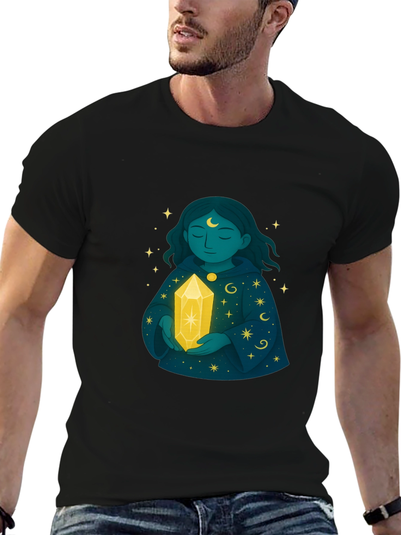 Mystic Woman Crystal Black T-Shirt