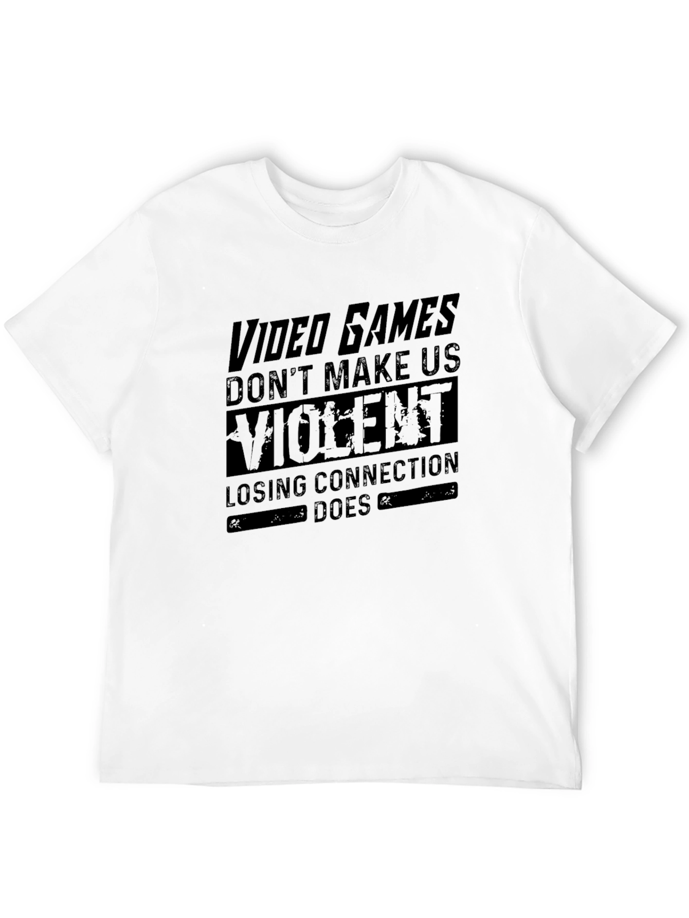 Video Games Dont Make Us Violent Graphic Tee