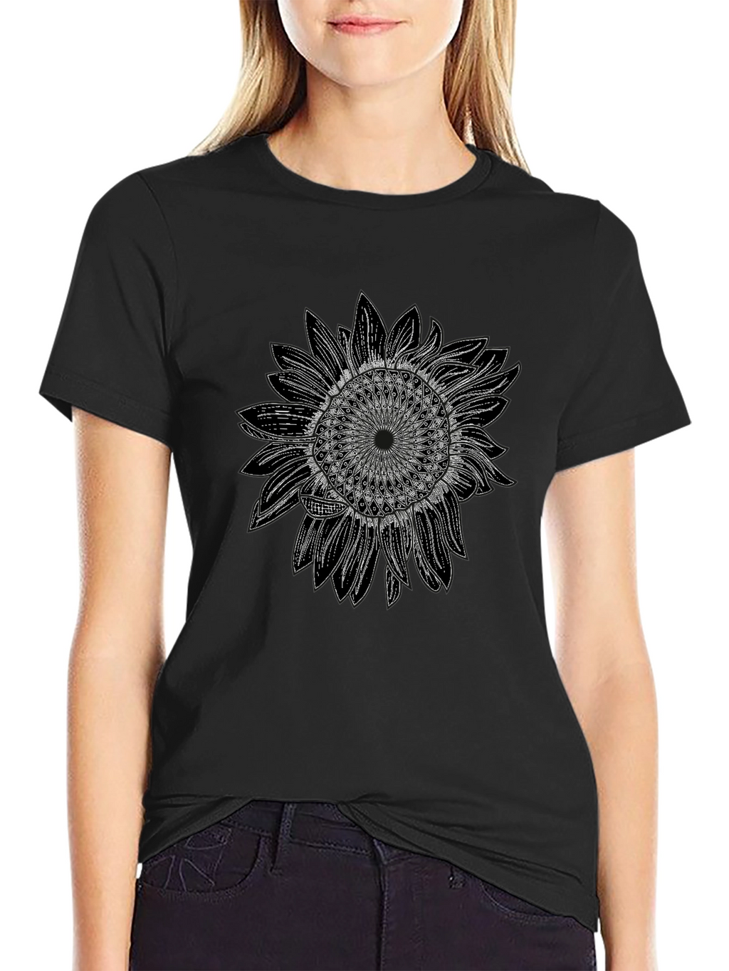 Sunflower Mandala Graphic Tee