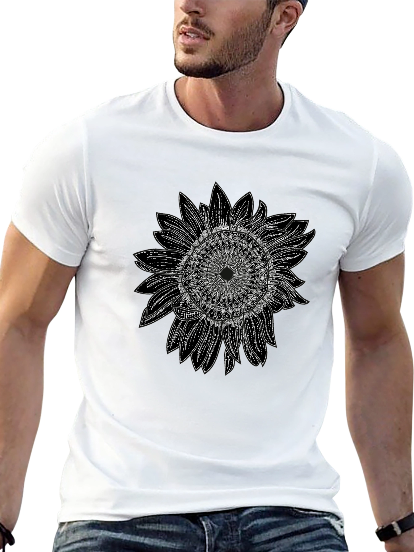 Sunflower Mandala Graphic Tee