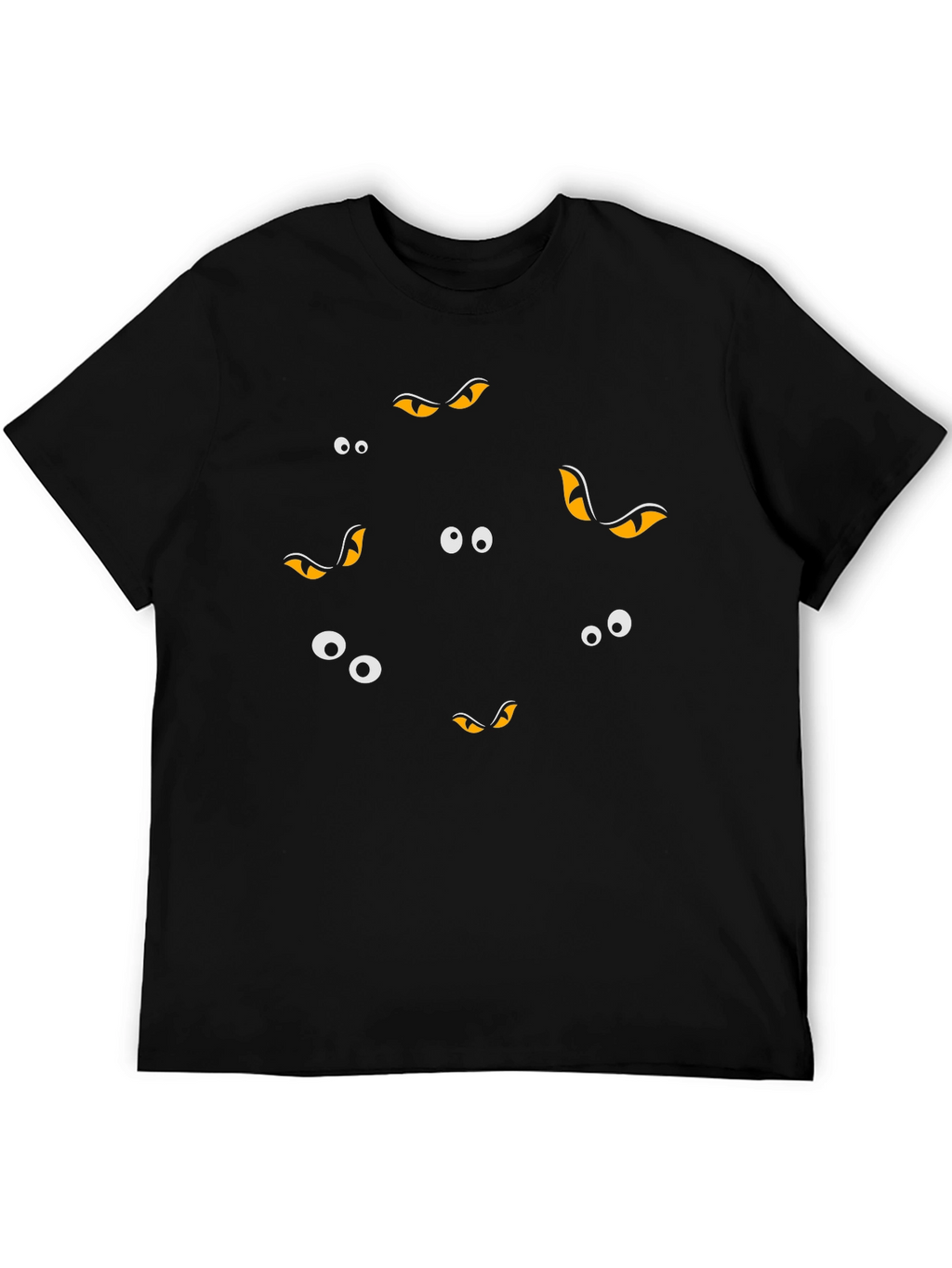 Spooky Eyes Graphic Tee - Halloween Style