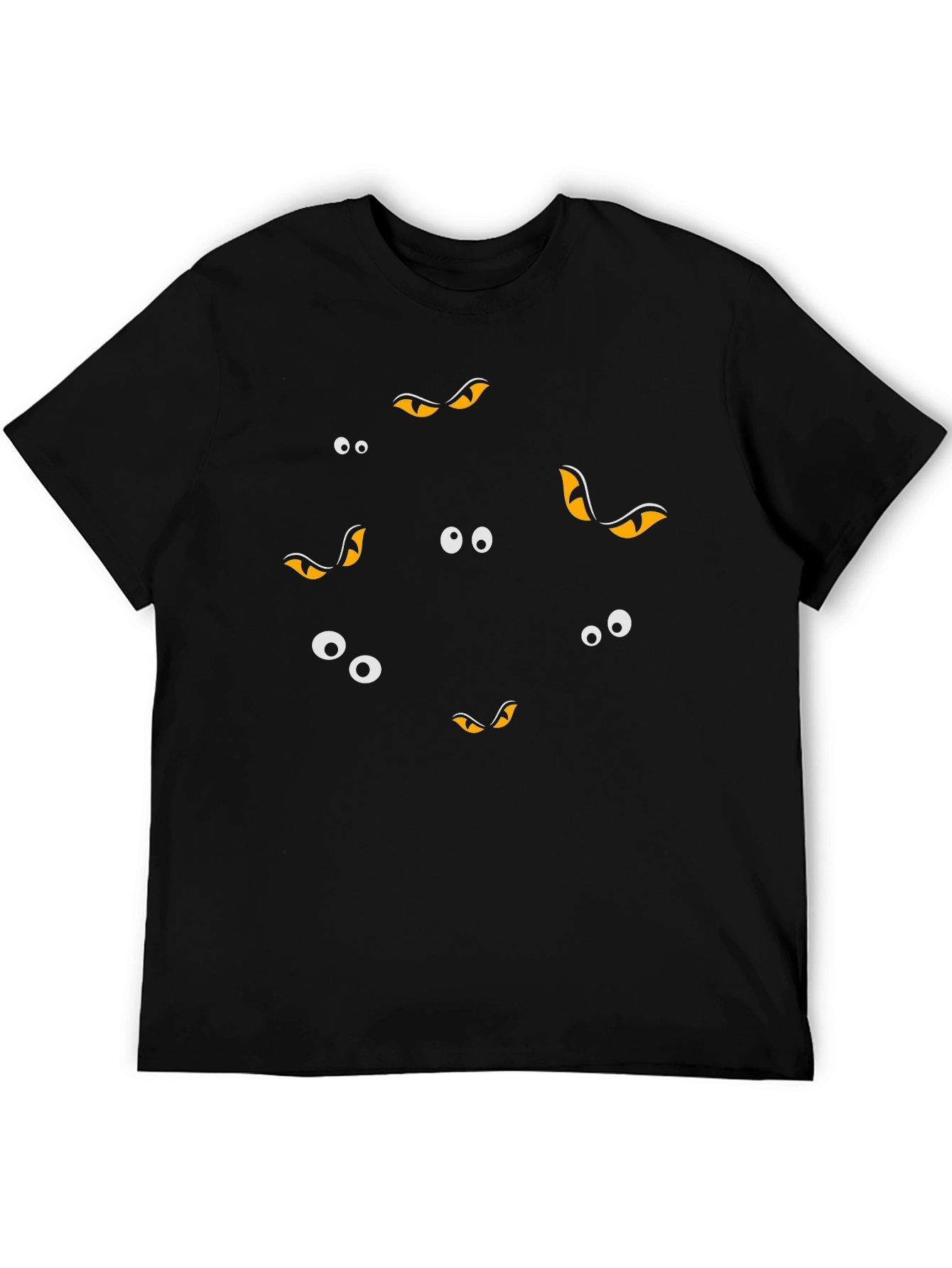 Spooky Eyes Graphic Tee - Halloween Style