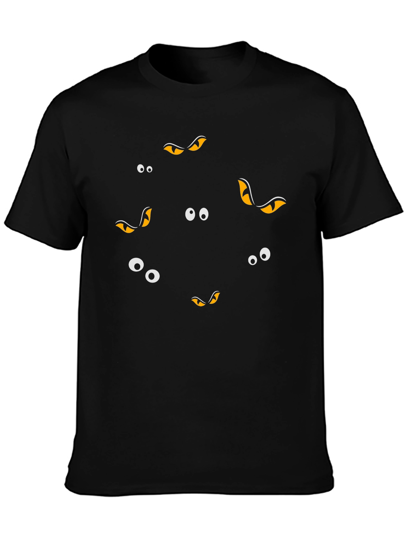 Spooky Eyes Graphic Tee - Halloween Style