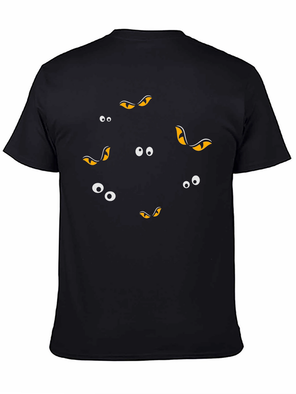 Spooky Eyes Graphic Tee - Halloween Style