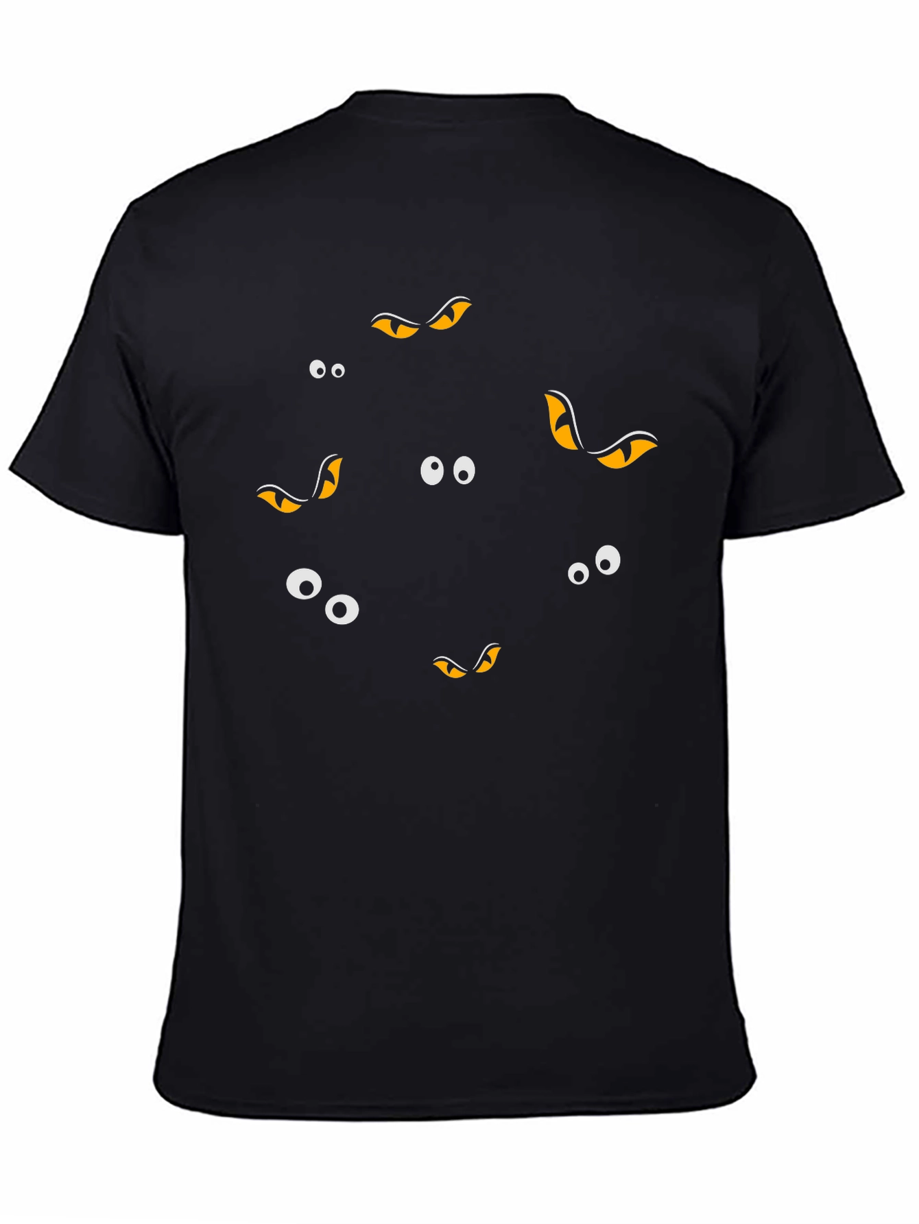 Spooky Eyes Graphic Tee - Halloween Style