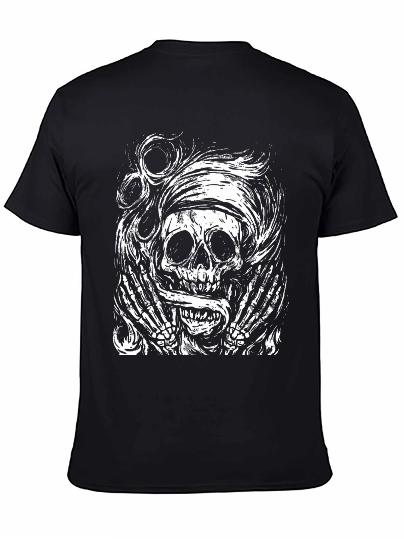 Skull & Bones Graphic Tee - Black