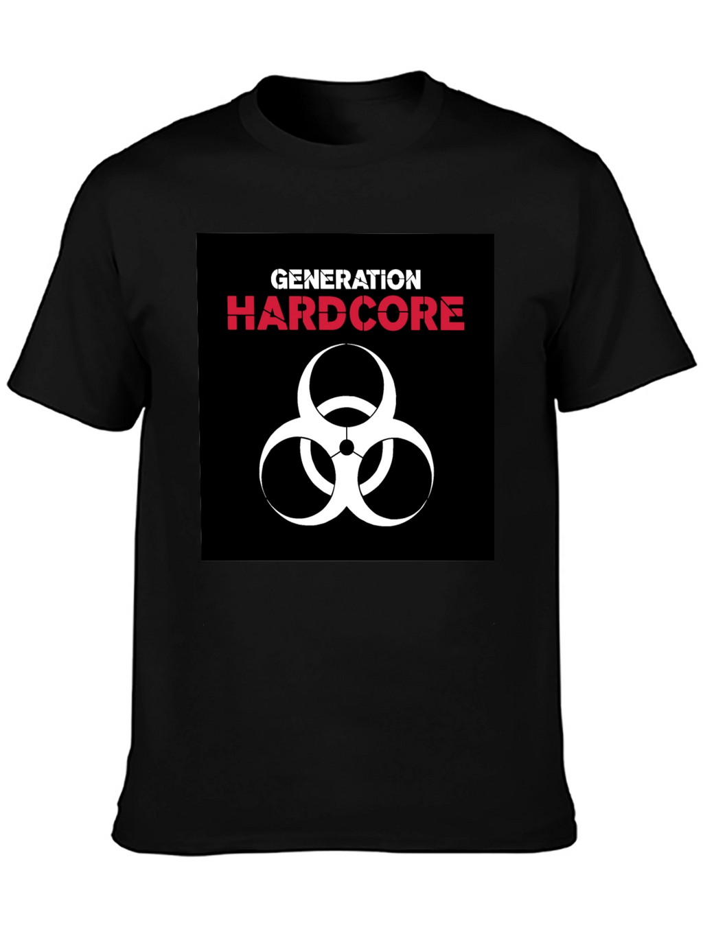 Generation Hardcore Biohazard Symbol Black T-Shirt