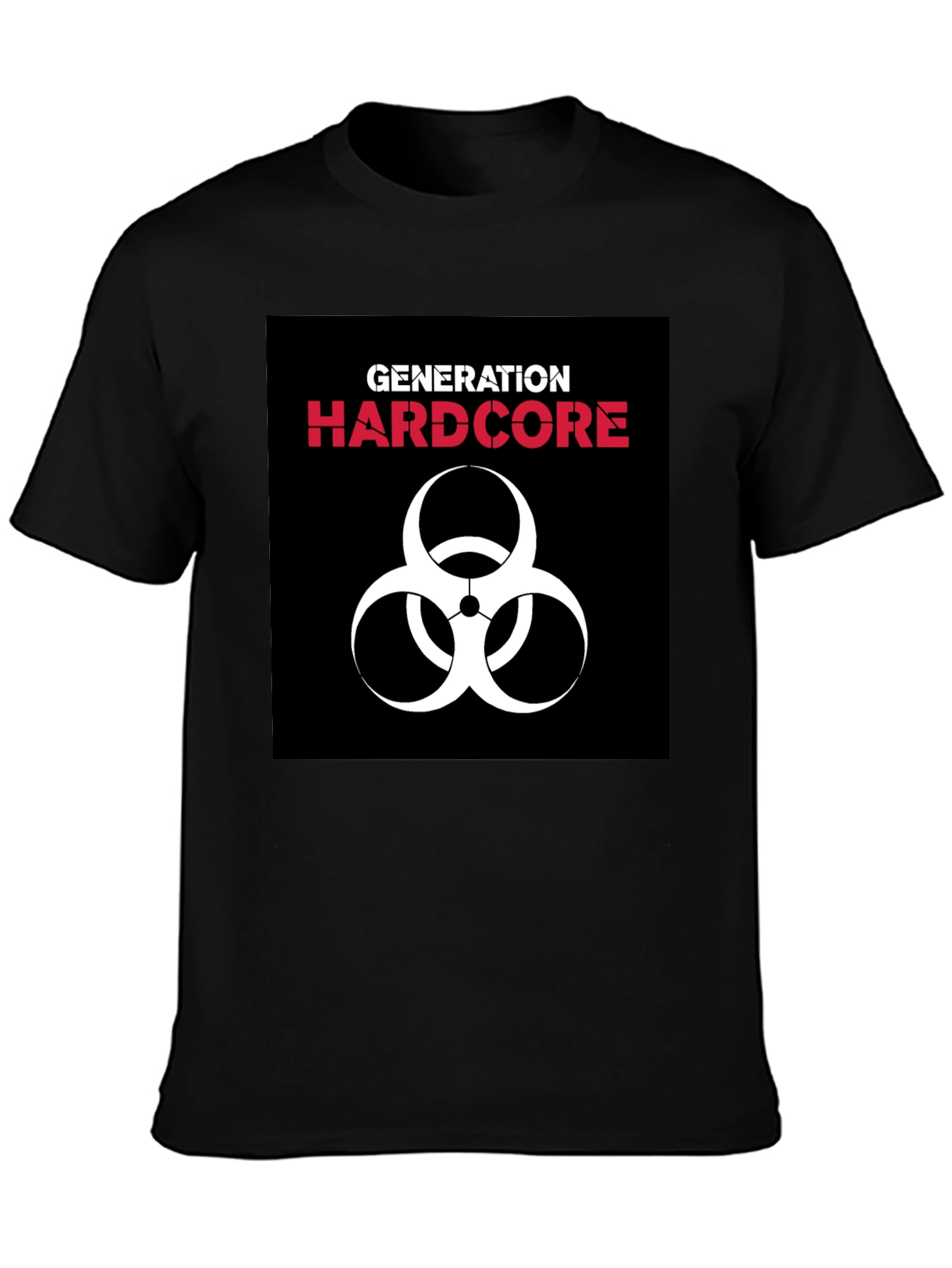 Generation Hardcore Biohazard Symbol Black T-Shirt