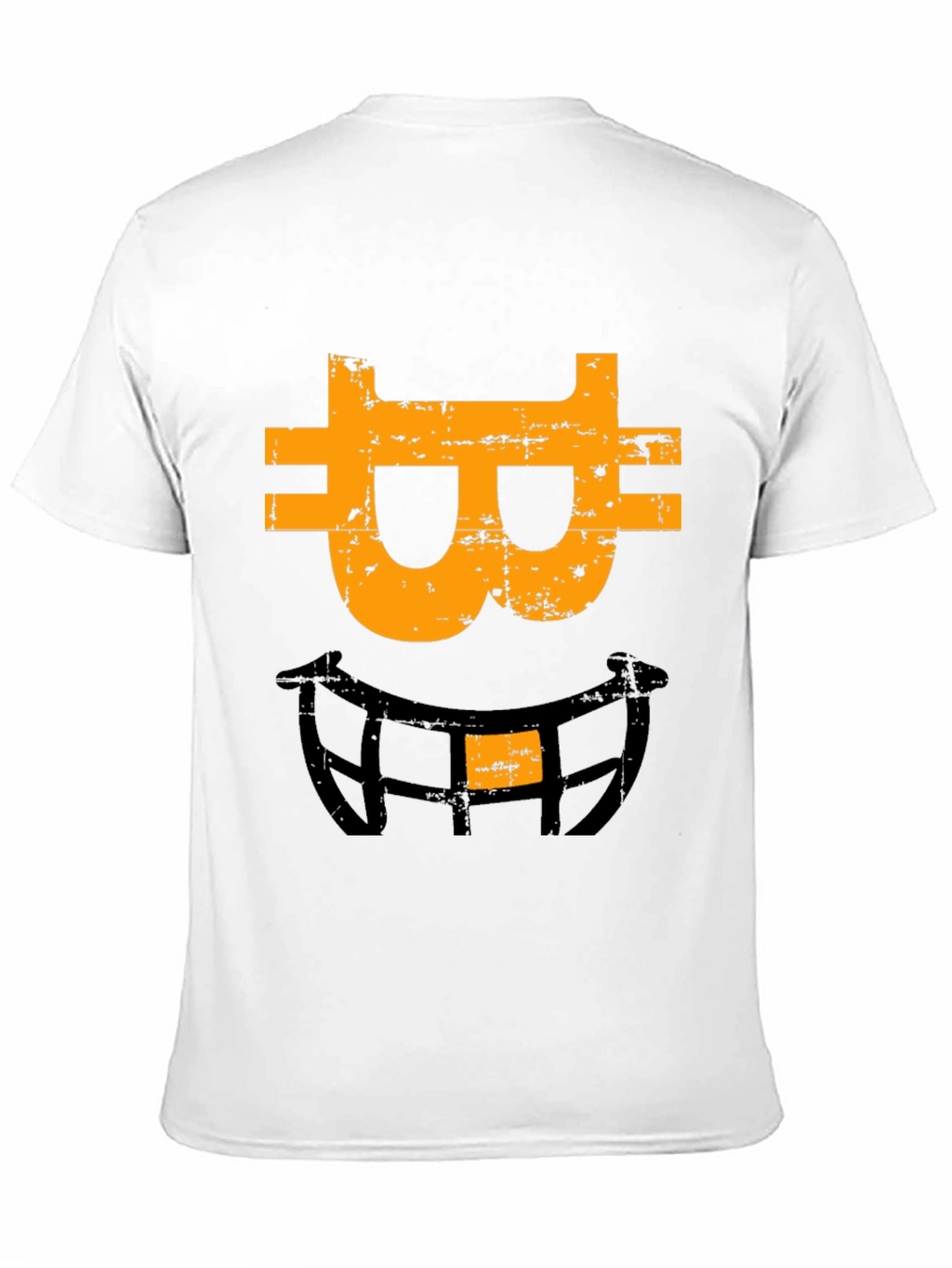 Bitcoin Smiley Face Graphic Tee - Black