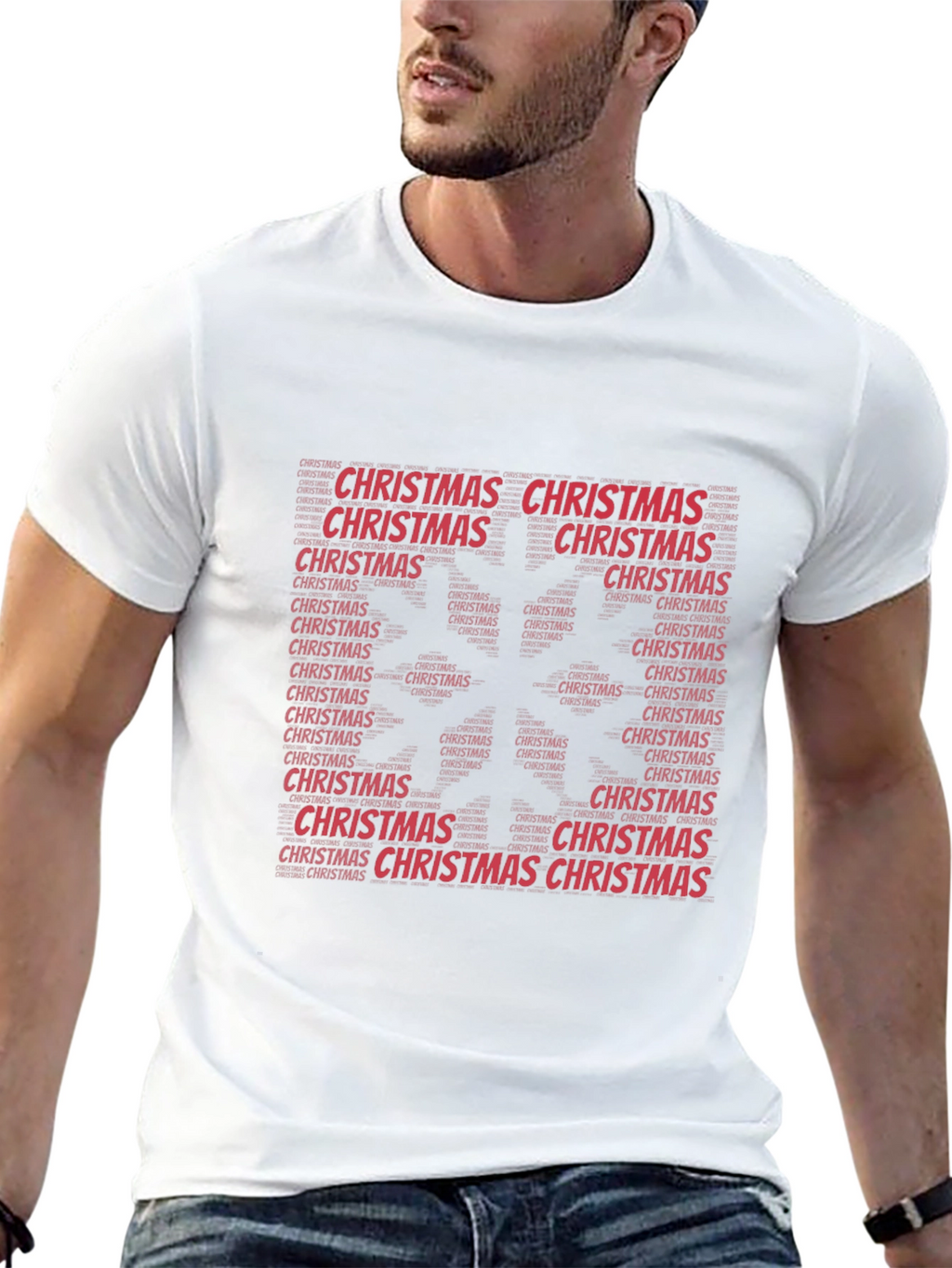 Festive Christmas Word Art T-Shirt