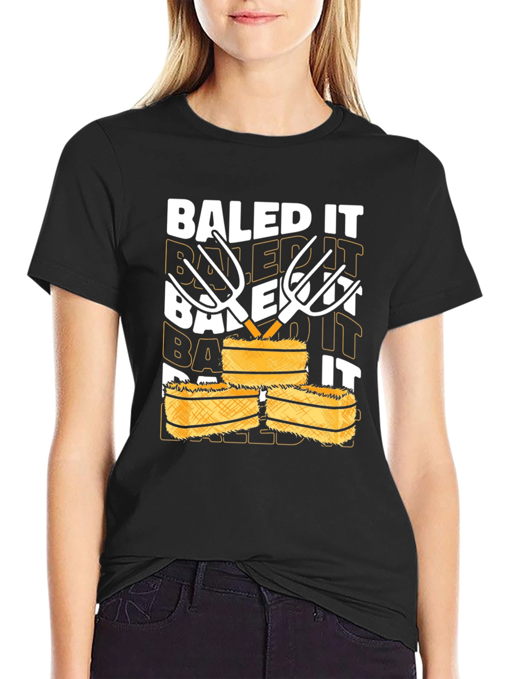 Baled It T-Shirt - Farm Humor Tee