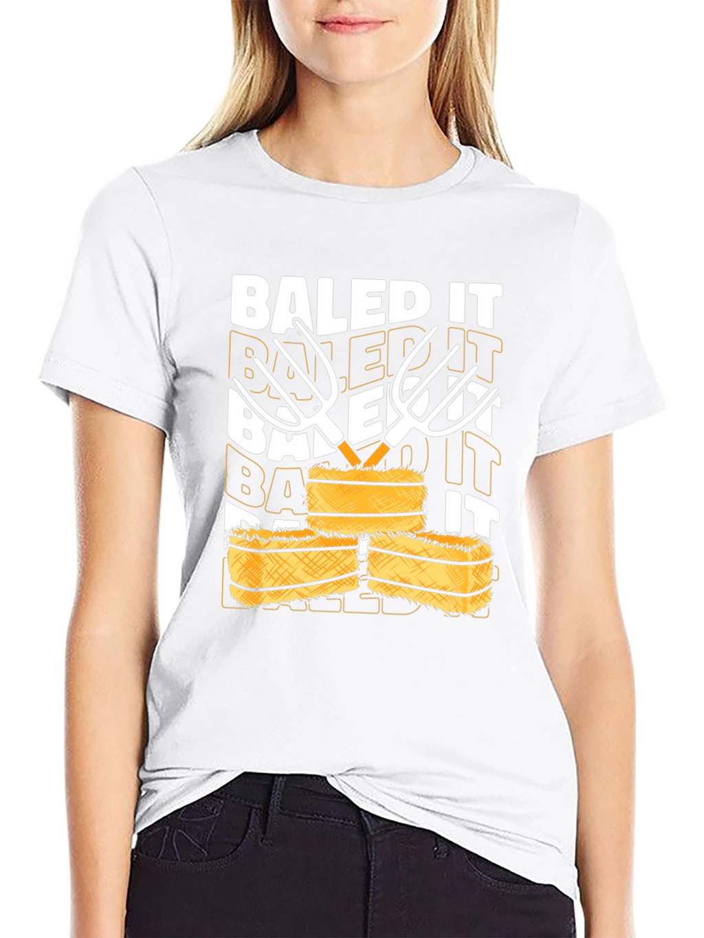 Baled It T-Shirt - Farm Humor Tee