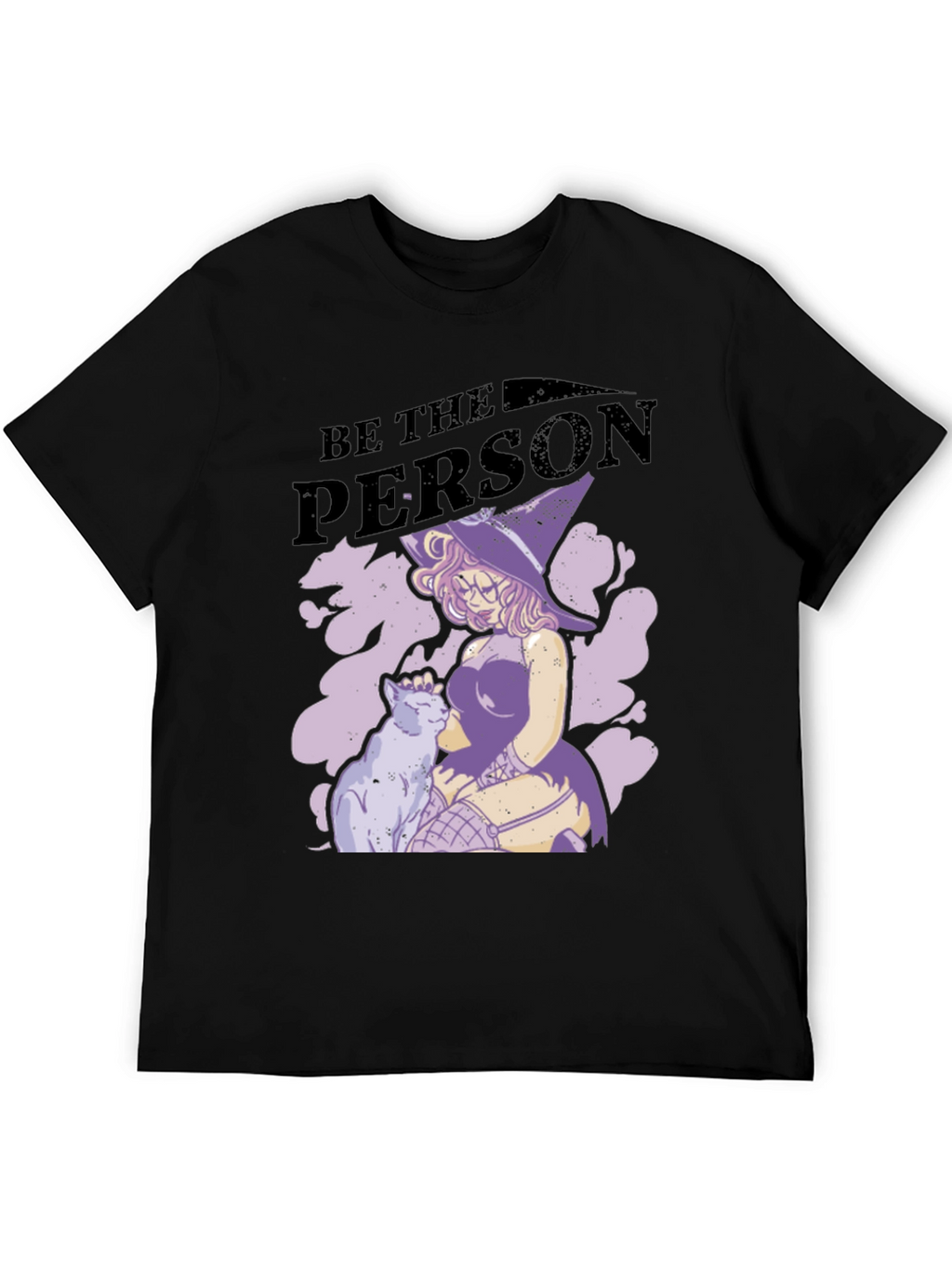 Witch and Cat Graphic T-Shirt