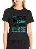 Funny Dear Boys Horse Lover T-Shirt