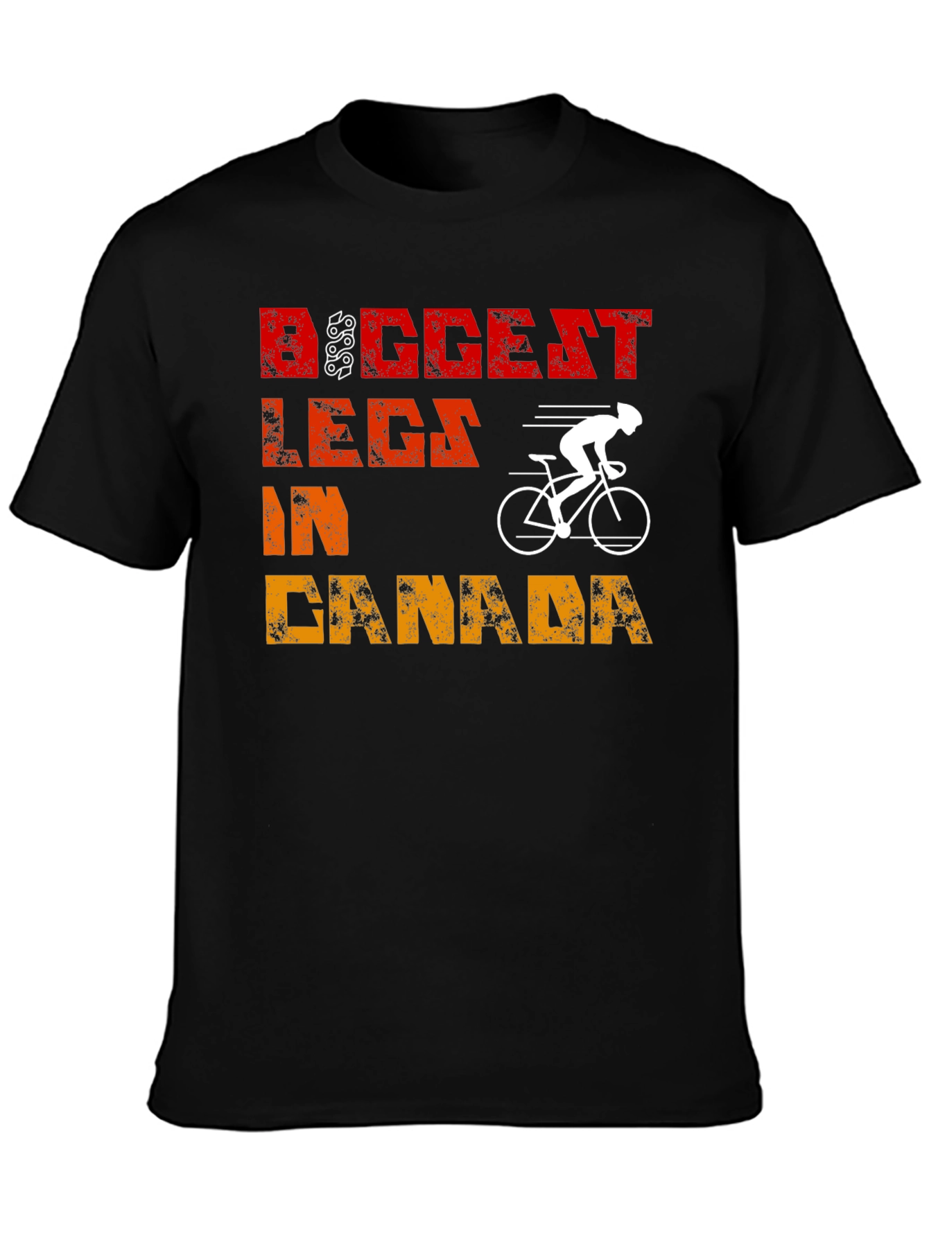 Biggest Legs in Canada T-Shirt - Cycling Humor Tee