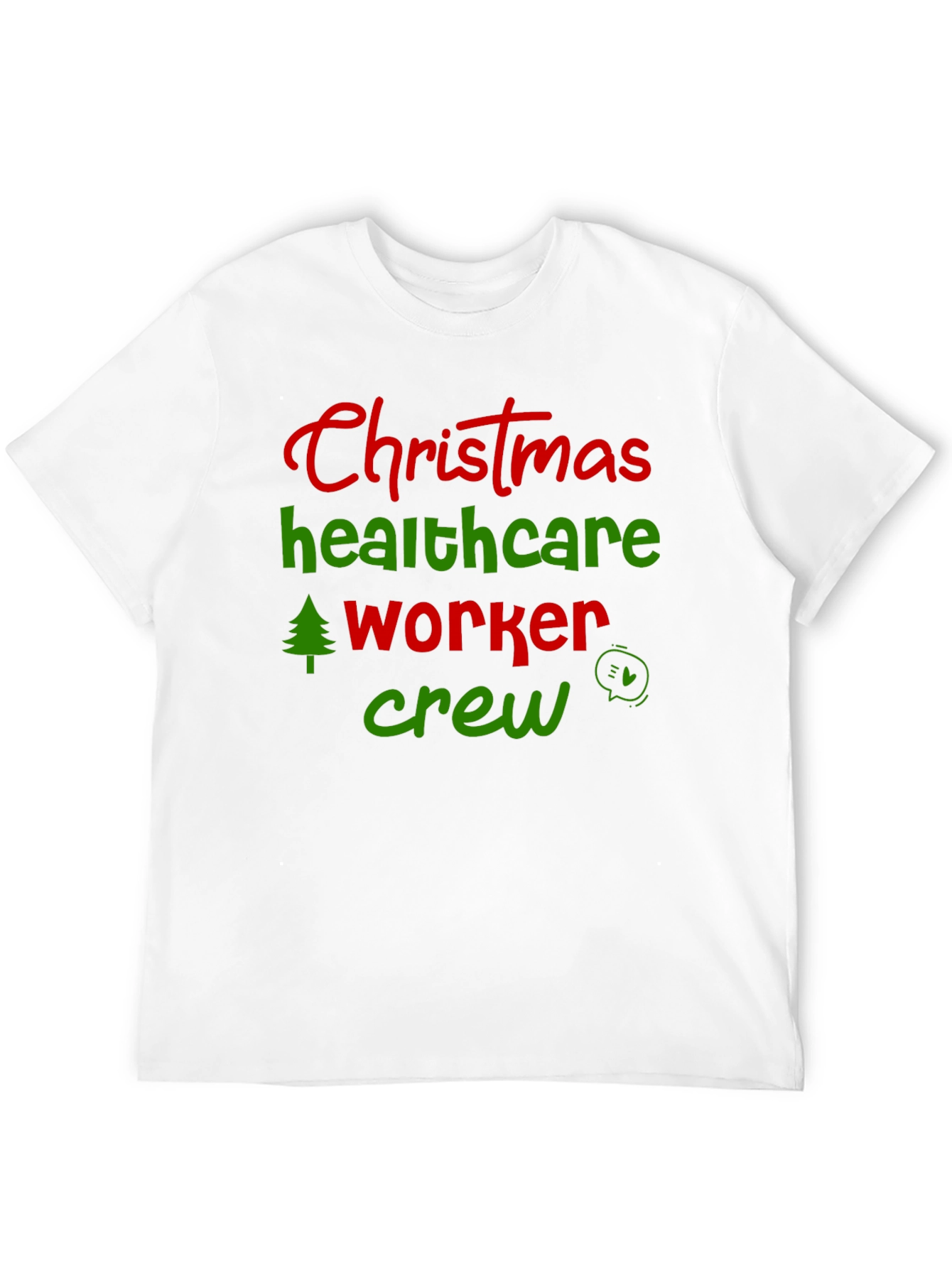 Christmas Healthcare Worker Crew T-Shirt