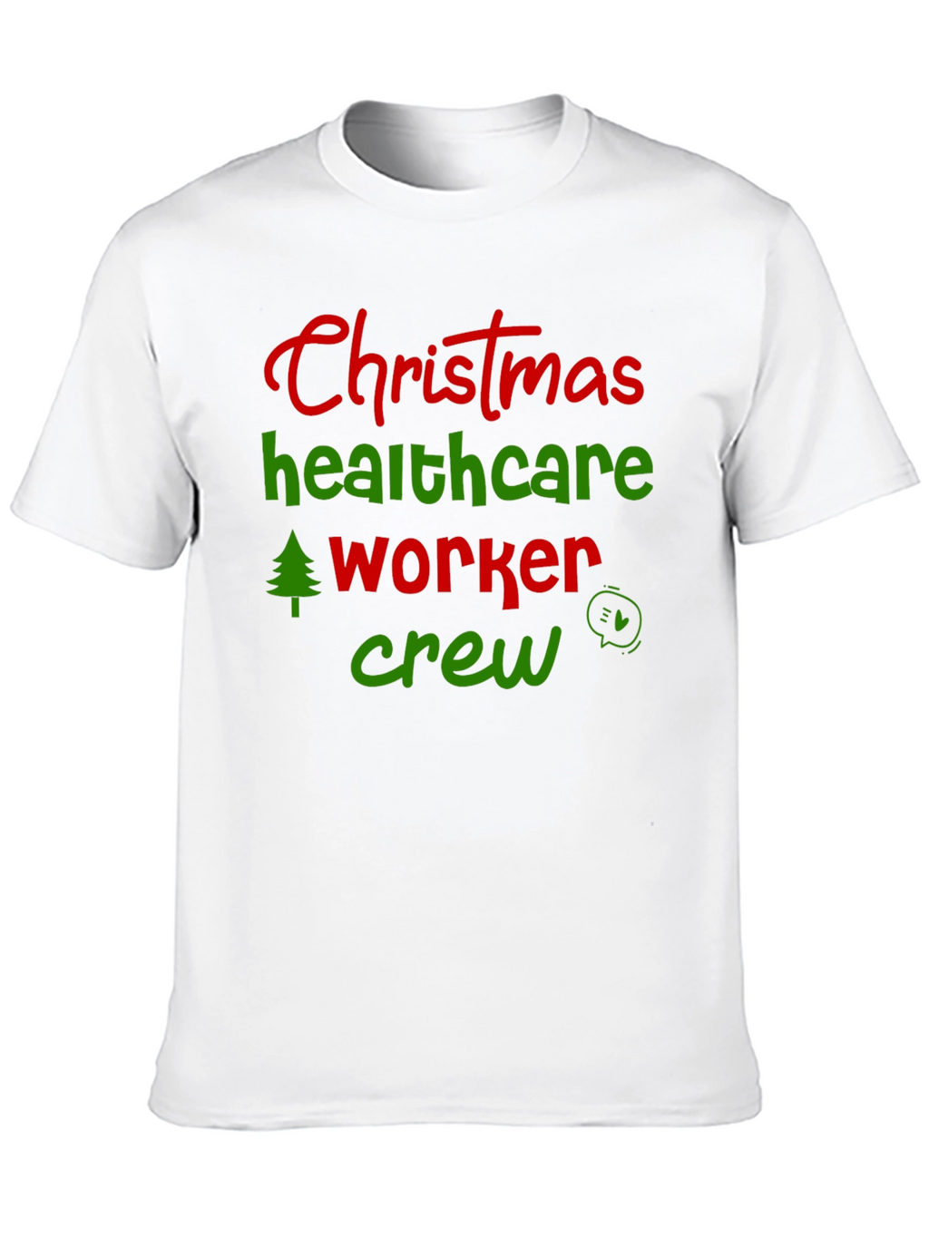 Christmas Healthcare Worker Crew T-Shirt
