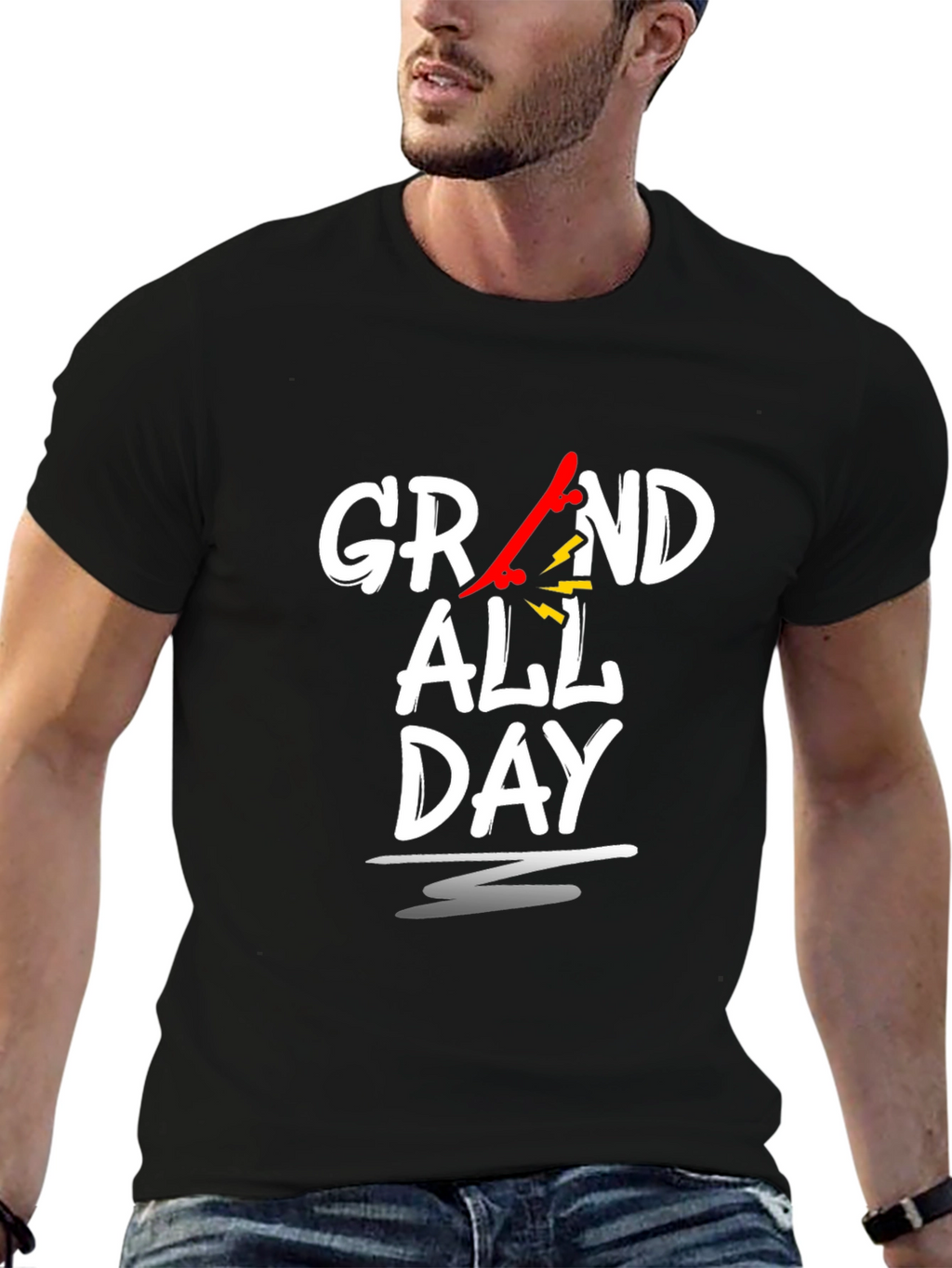 Grand All Day Graphic T-Shirt - Black