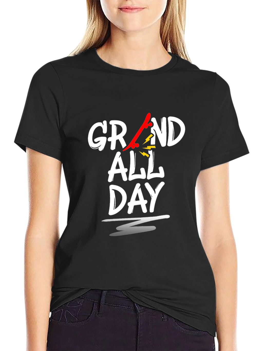 Grand All Day Graphic T-Shirt - Black