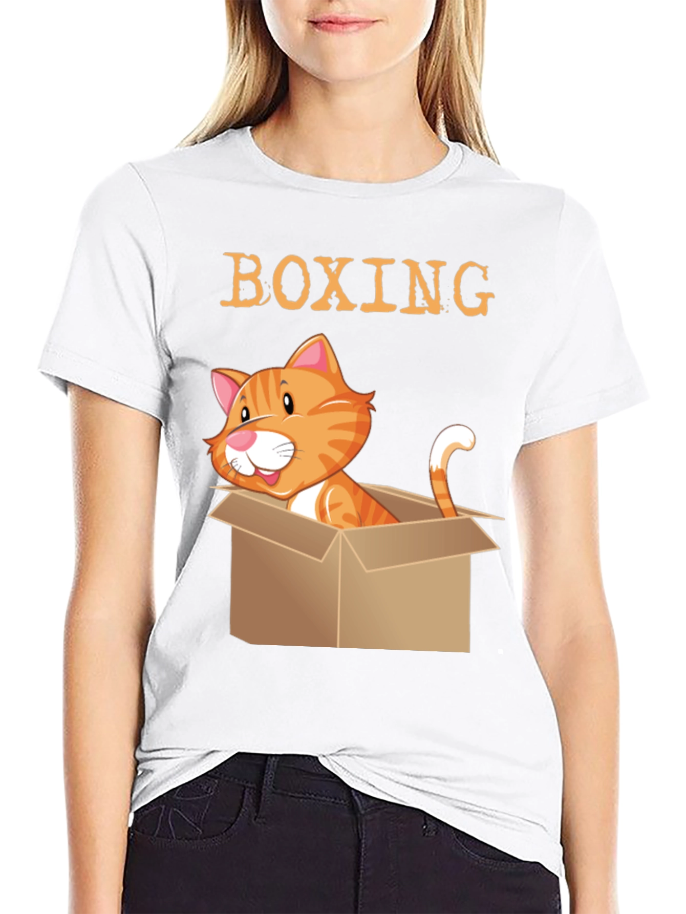 Boxing Cat T-Shirt - Novelty Kitten Tee