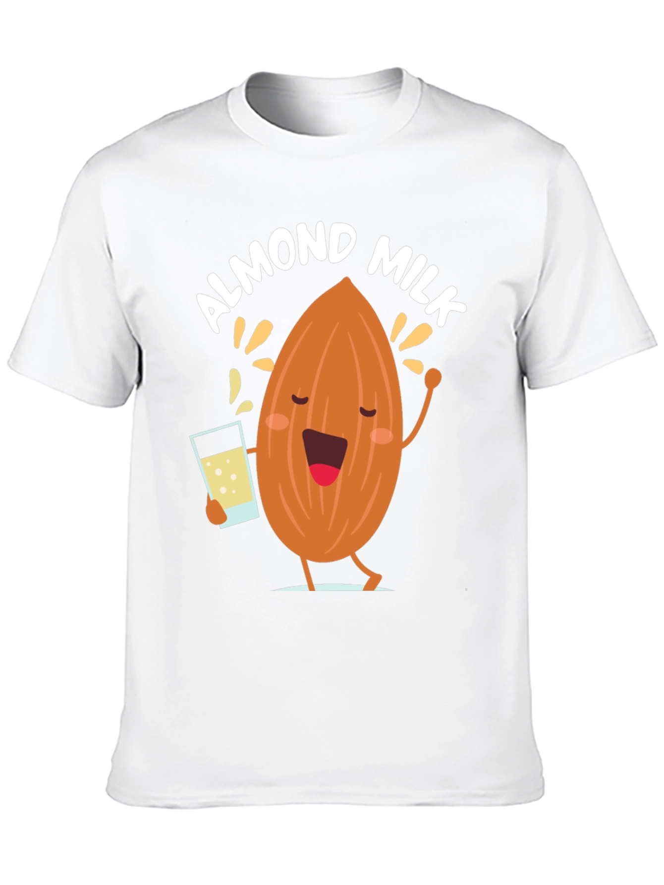 Almond Milk Graphic Tee - Funny Cartoon T-Shirt