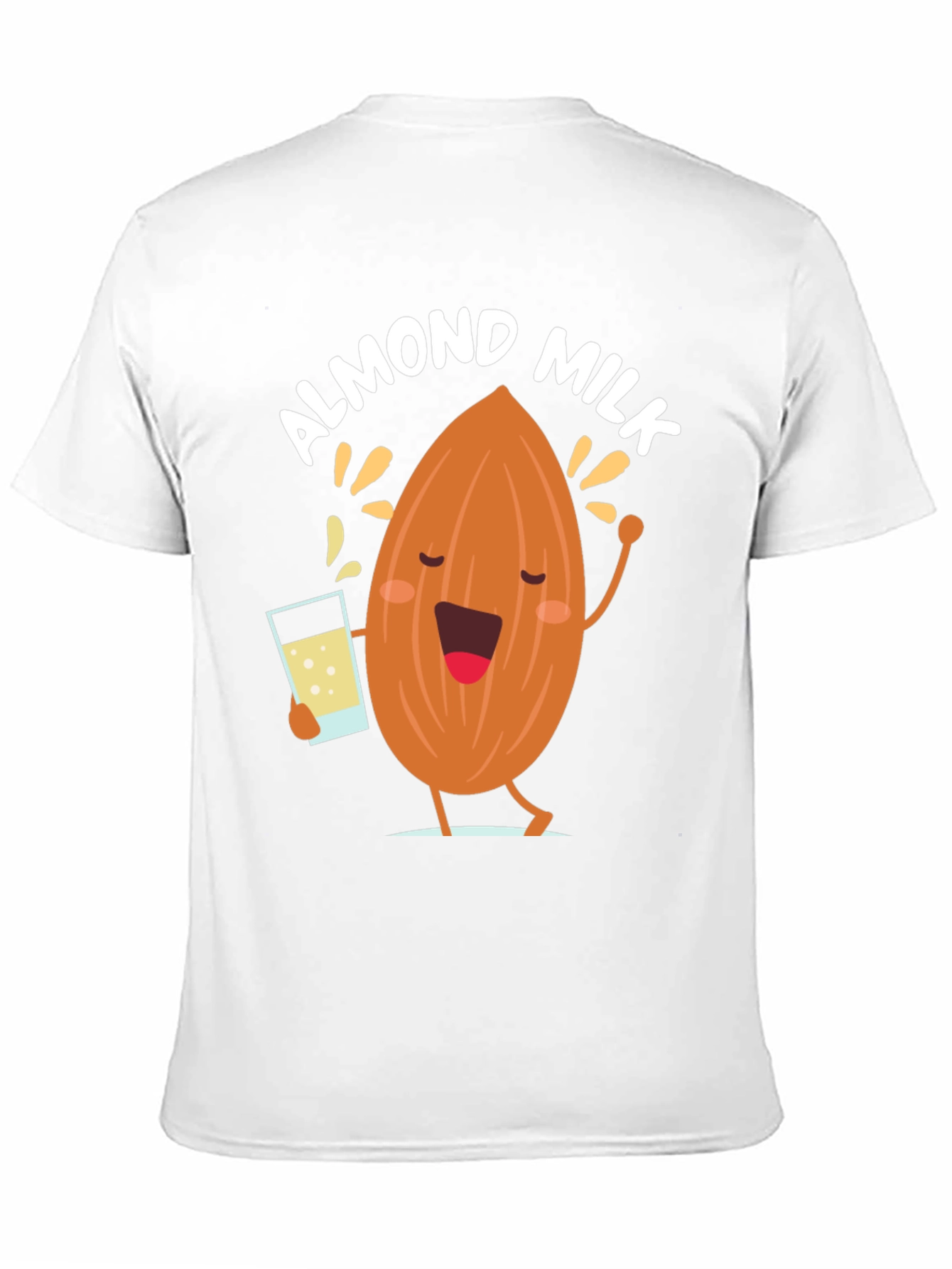 Almond Milk Graphic Tee - Funny Cartoon T-Shirt